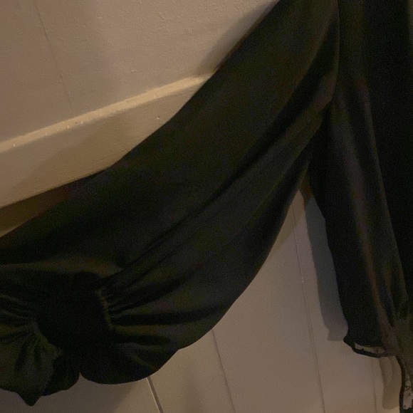 😍 Black bodysuit blouse size large - Picture 4 of 5